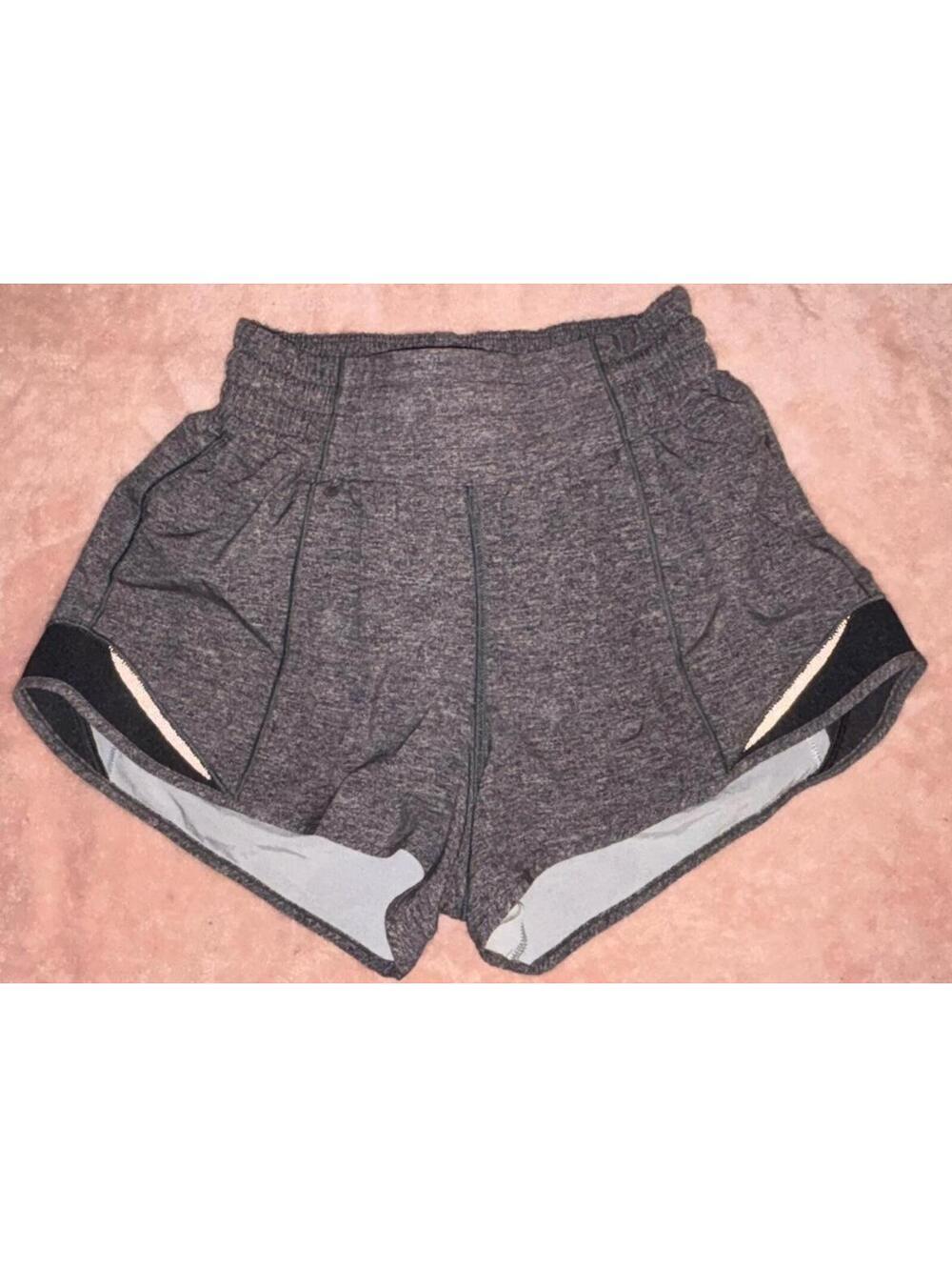 LULULEMON Hotty Hot 2.5" HR High Rise Short 0 Grey